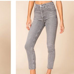 NEW AGOLDE Nico High Rise Slim Fit Button Fly 27